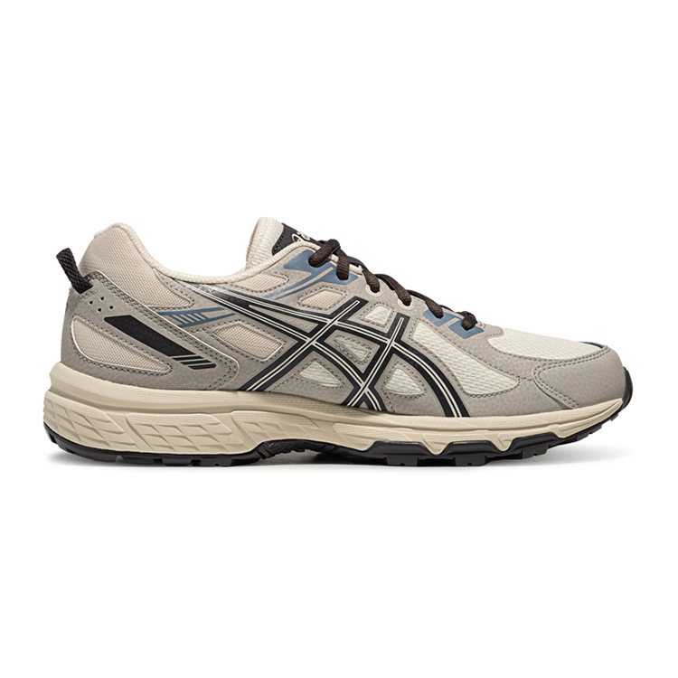 Gel Venture 6 Low top кроссовки для бега Unisex ASICS, milk белый/серый — фото 3