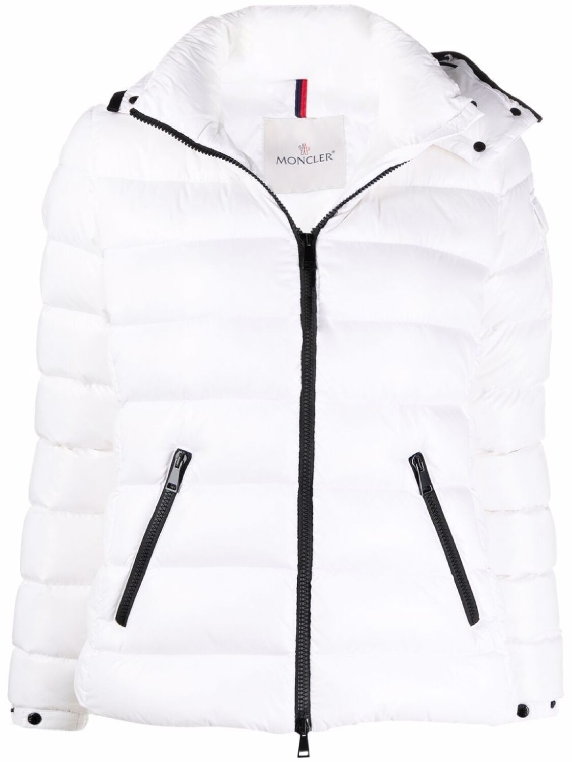 

Пуховик со съемным капюшоном Moncler, белый