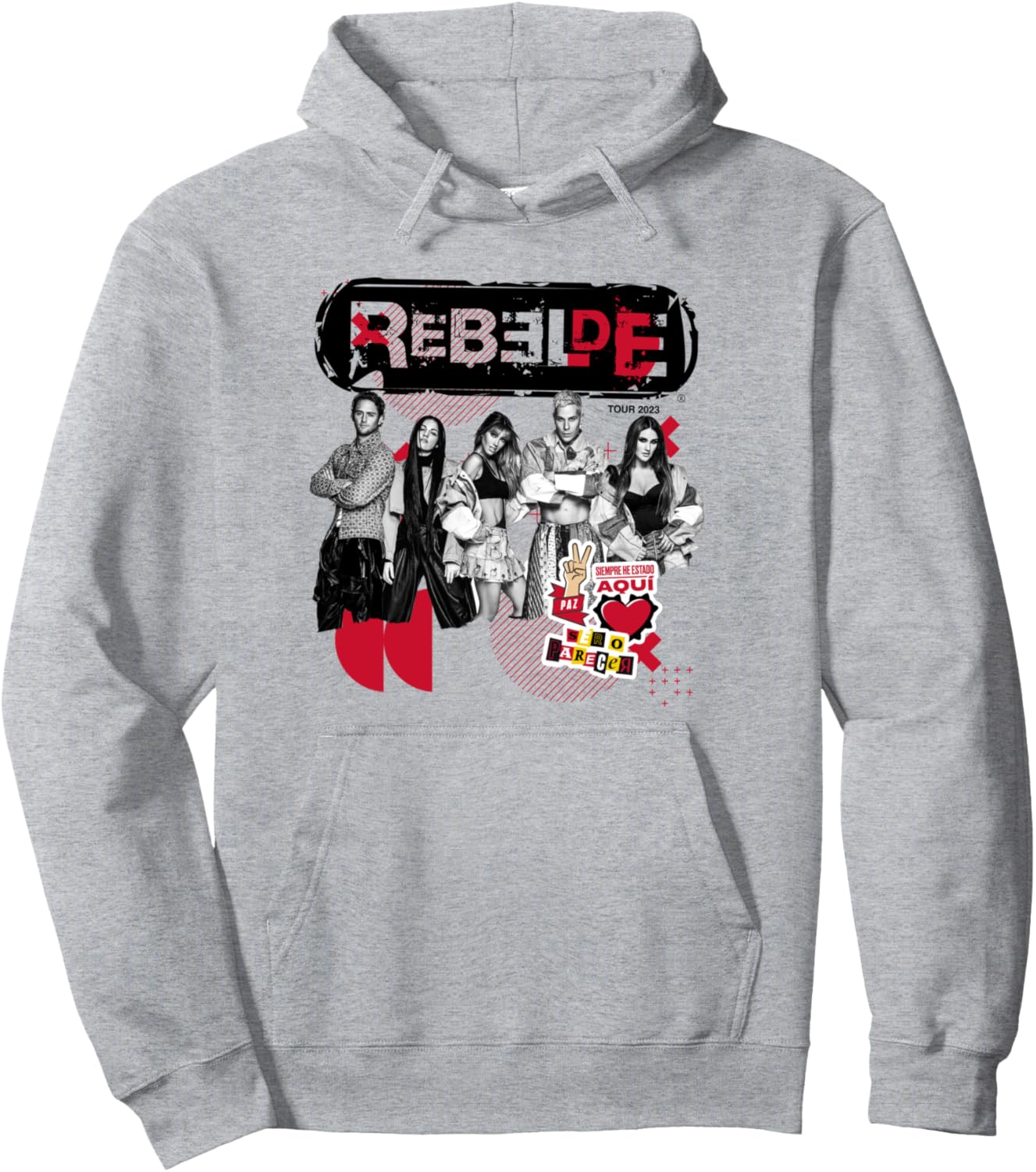 

Толстовка RBD Rebelde Tour 2023 Rebelde Concert, серая Rebelde Rbd, Серый, Толстовка RBD Rebelde Tour 2023 Rebelde Concert, серая Rebelde Rbd