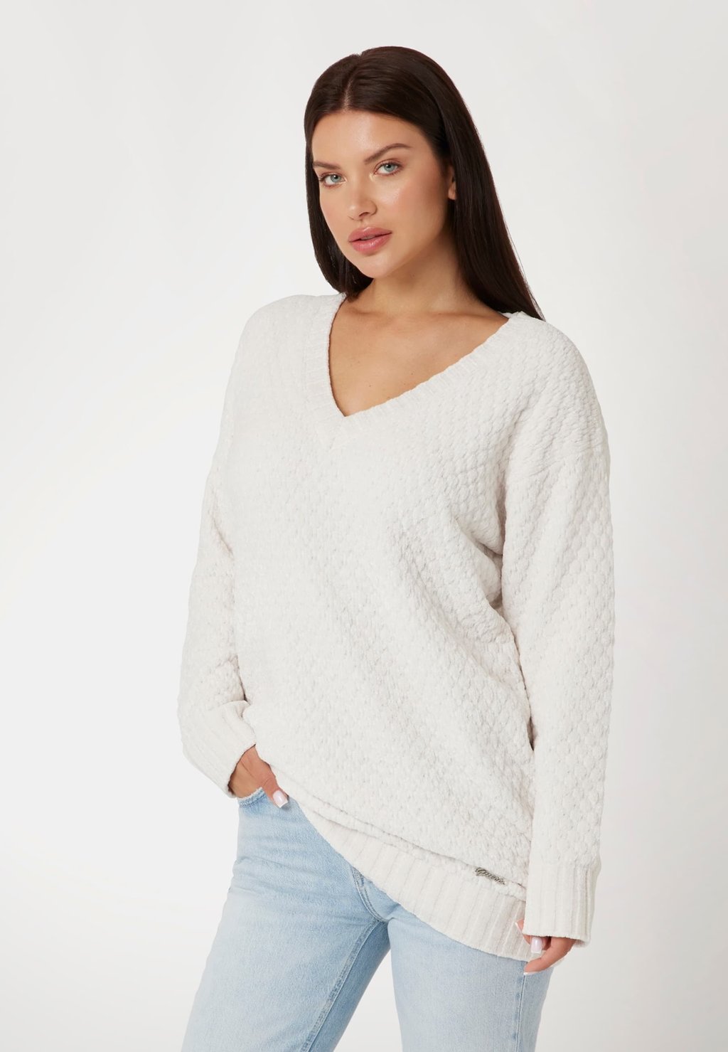 

Джемпер RELAXED FIT Guess, бежевый