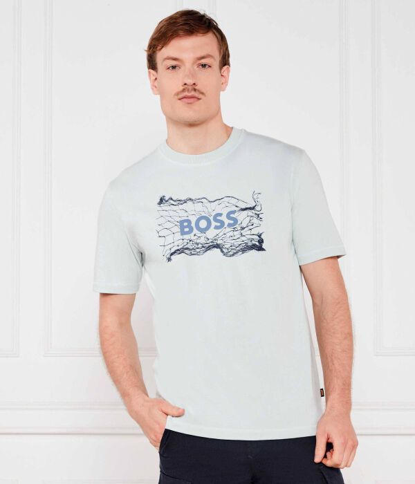 

Футболка te_logospace Regular fit Boss Orange, синий