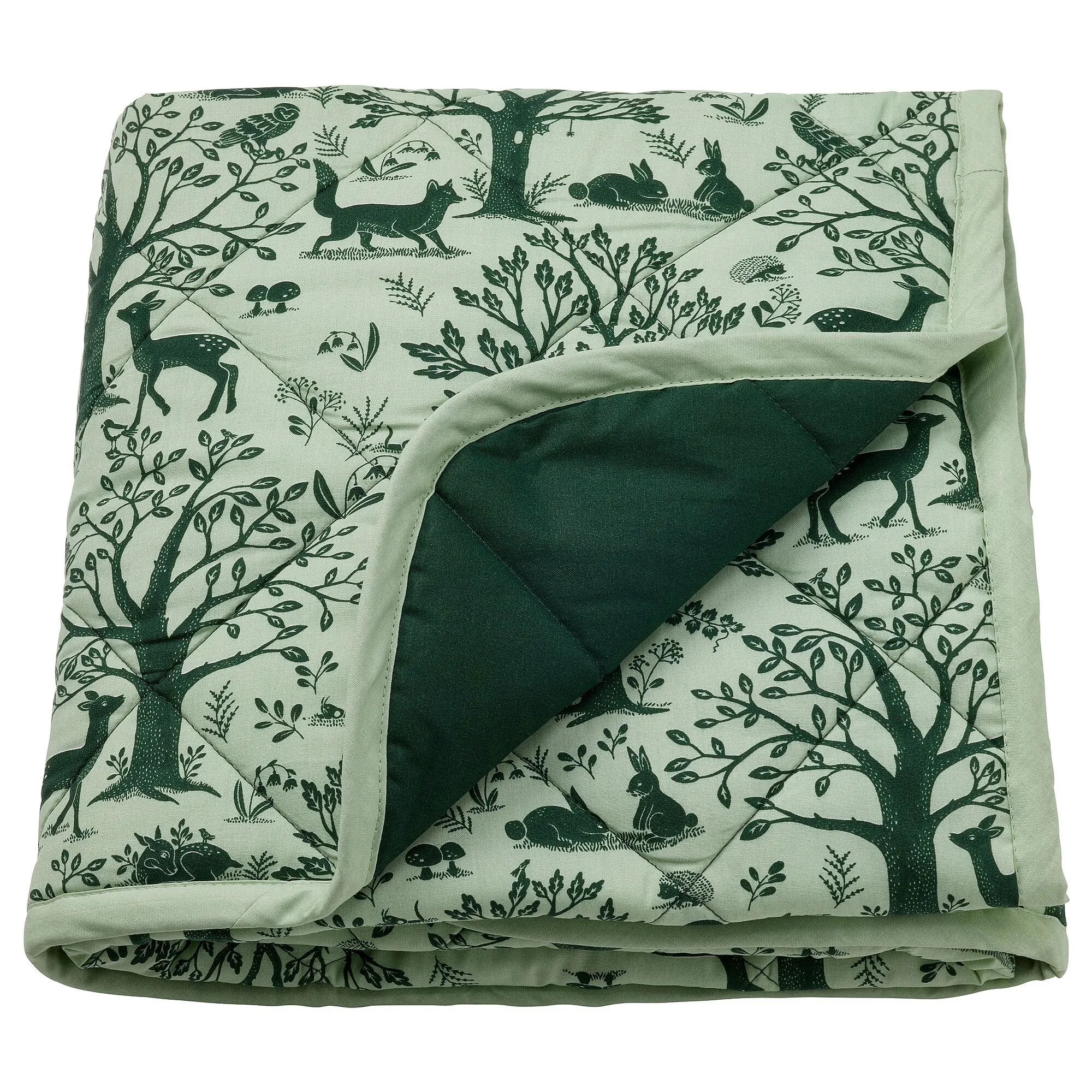 

Детское одеяло, зеленое, 96x96 см, TROLLDOM IKEA