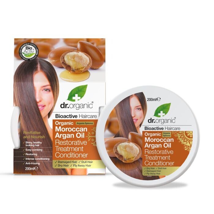 

Кондиционер для волос Moroccan Argán Oil Mascarilla Acondicionadora Capilar Dr Organic, 200 ml