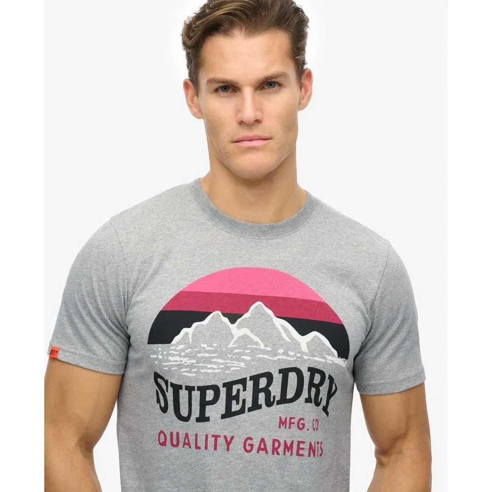 Футболка с коротким рукавом Superdry Cl Great Outdoors Relaxed, серый — фото 4