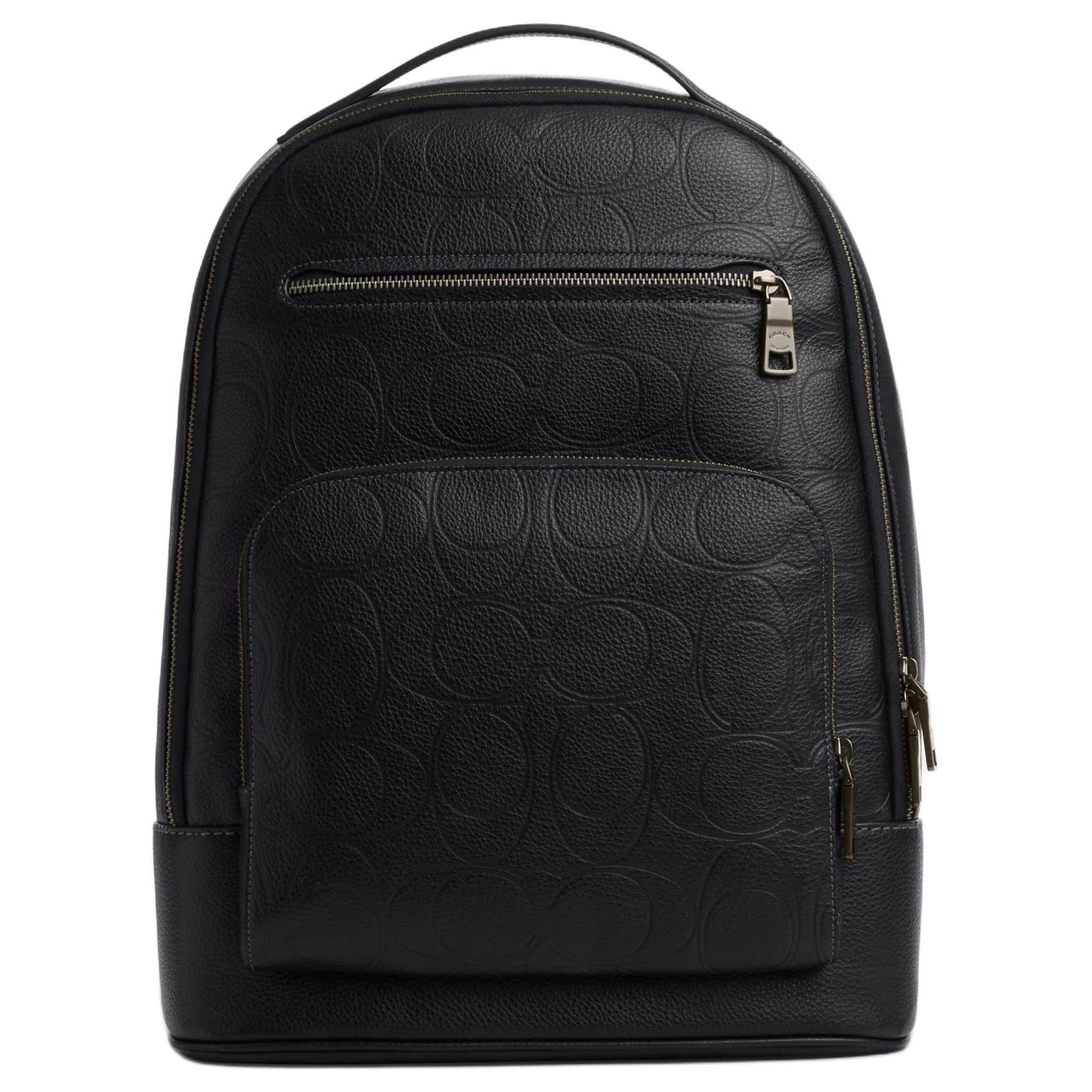 

COACH Этан большая женская сумка-рюкзак из коровьей кожи черная