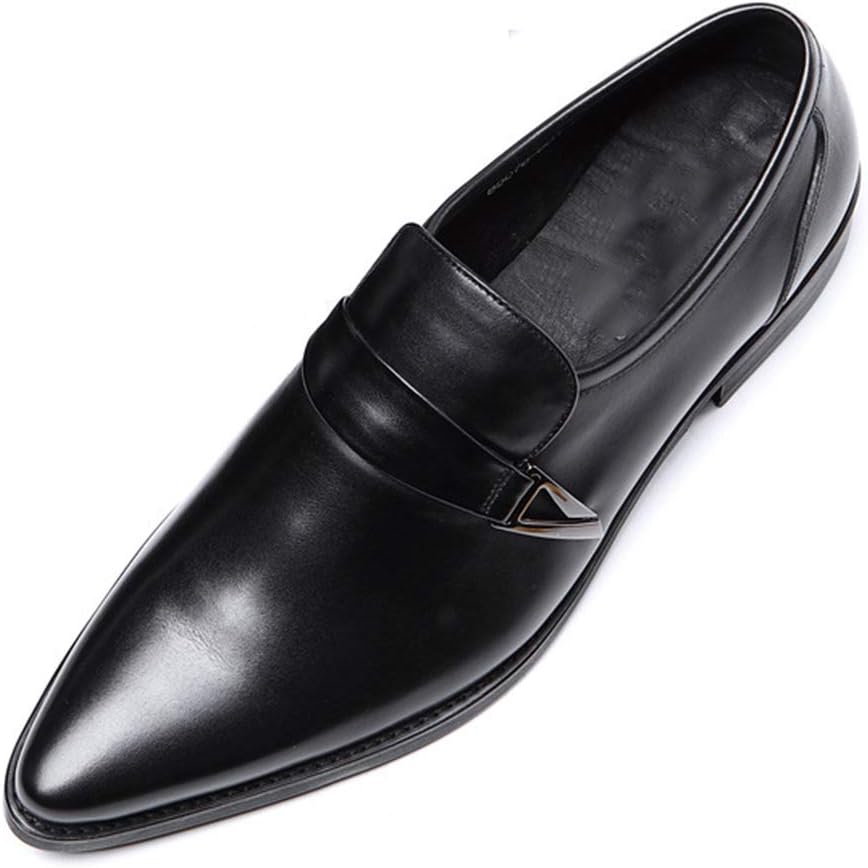 

Мужские классические туфли, британские деловые кожаные туфли из коровьей кожи, формальная обувь, городская ходьба, работа, банкет, красные - 40/UK 7/US 7.5 Jlfzc