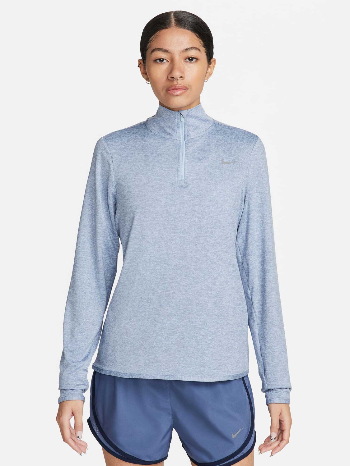 

Блуза Nike W NK SWIFT ELMNT DF UV HZ TOP, синий