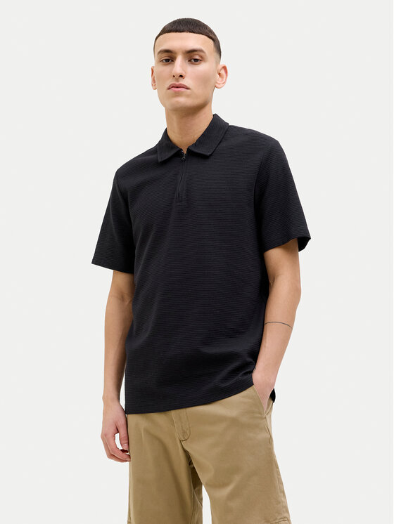 

Рубашка поло стандартный крой Benja 12269338 Jack&Jones, черный