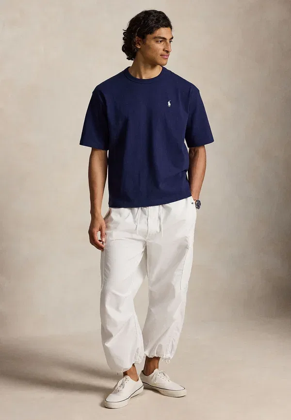Футболка с круглым вырезом свободного кроя Polo Ralph Lauren, цвет ньюпорт-нави — фото 2