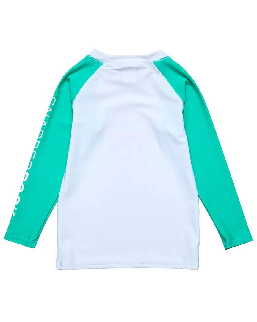 Snapper Rock Geo Surf Sustainable Rash Top, белый — фото 2