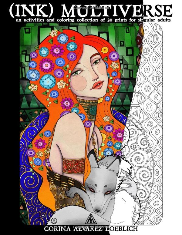 

(Ink) Multiverse: an activities and coloring collection of 30 prints for singular adults (Independently published)