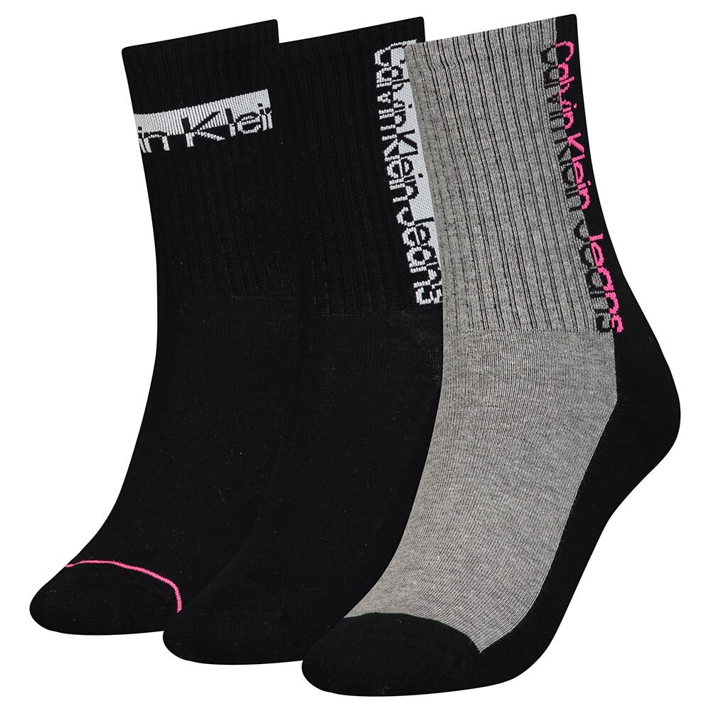 

Носки Calvin Klein 701218754 Athleisure Crew 3 шт, черный