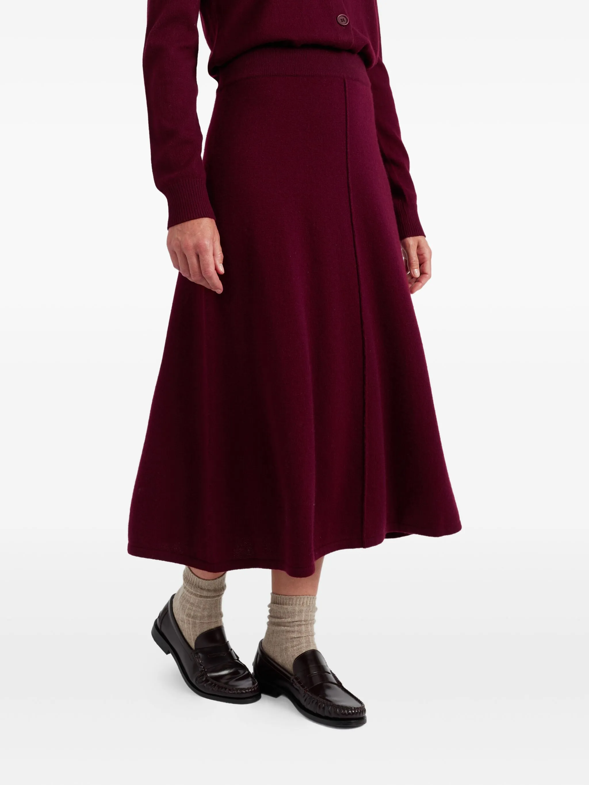 

Юбка из смесового кашемира Chinti & Parker, красный