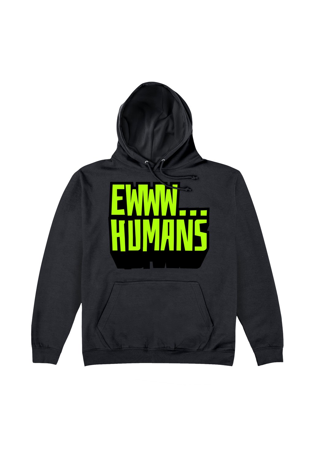 

Толстовка с капюшоном MEMES EWWW HUMANS Henry Tiger, черный