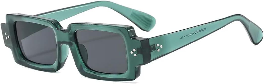 

Солнцезащитные очки с защитой от УФ-излучения UV400 | Punk Rivets, темно-зеленые линзы | для женщин и мужчин, для занятий спортом на открытом воздухе и вождения DSVIGF, Green-black