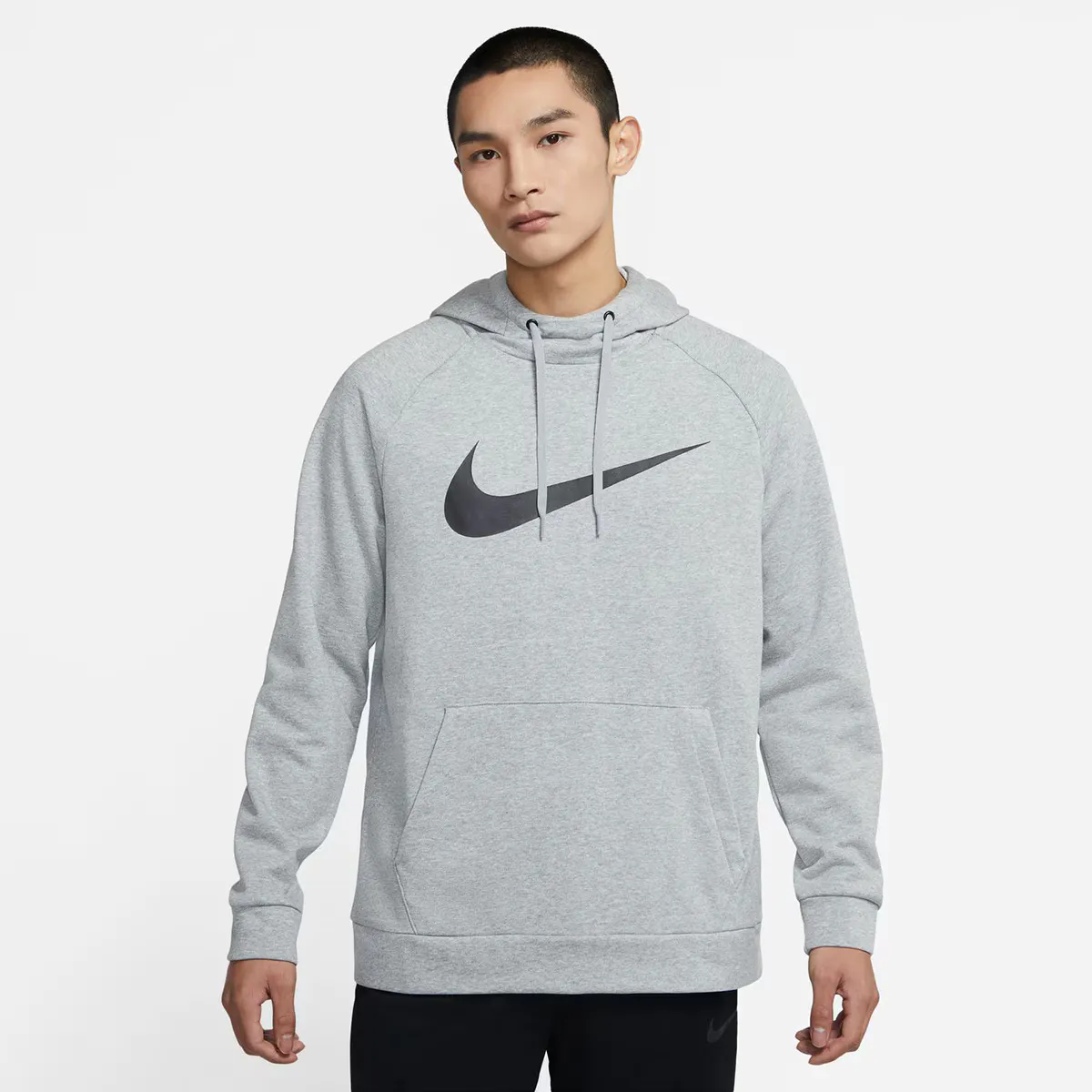 

Мужская толстовка Nike Dri-FIT, серый/черный