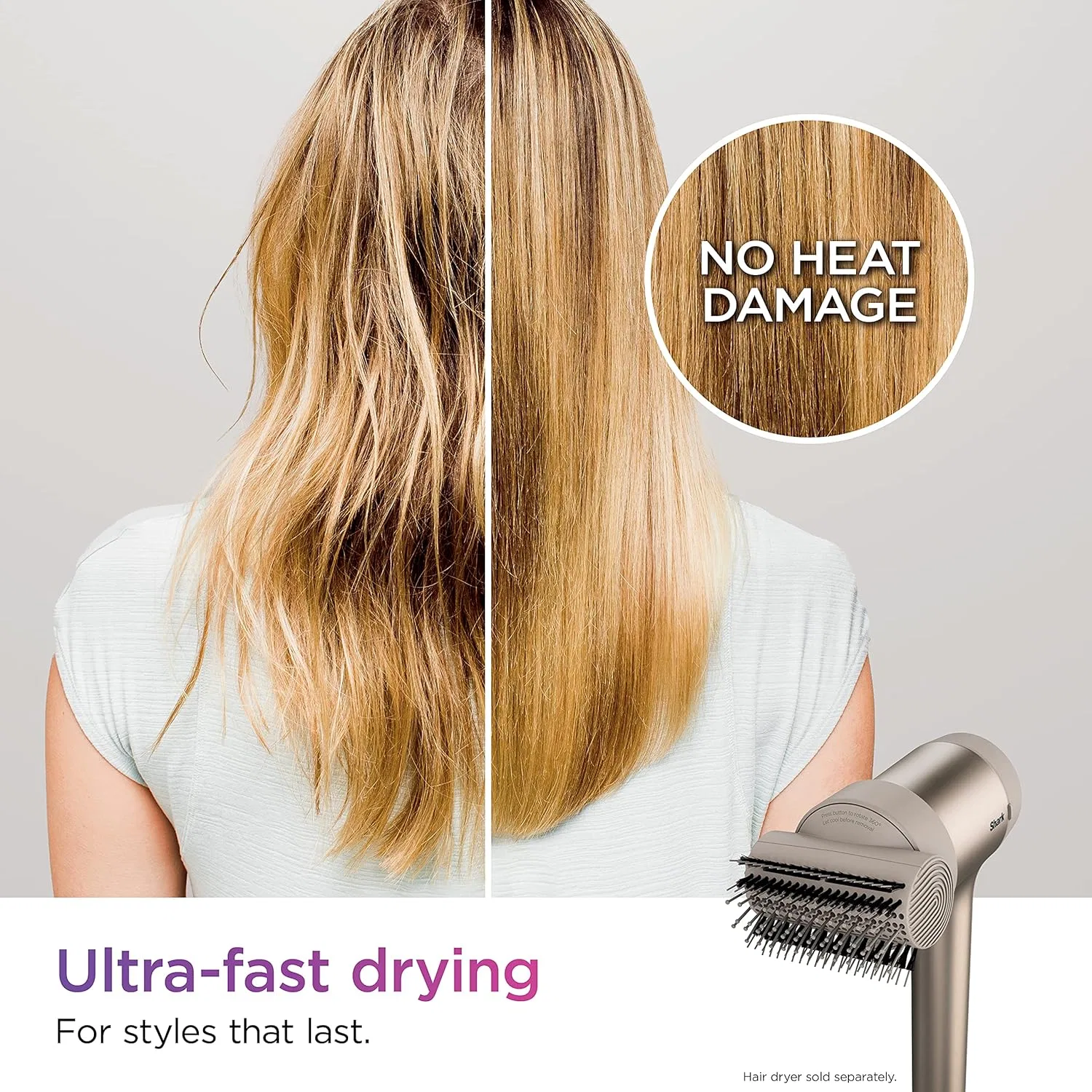 Вращающаяся щетка для укладки волос «IQ Styling Brush» от Shark Shark — фото 3