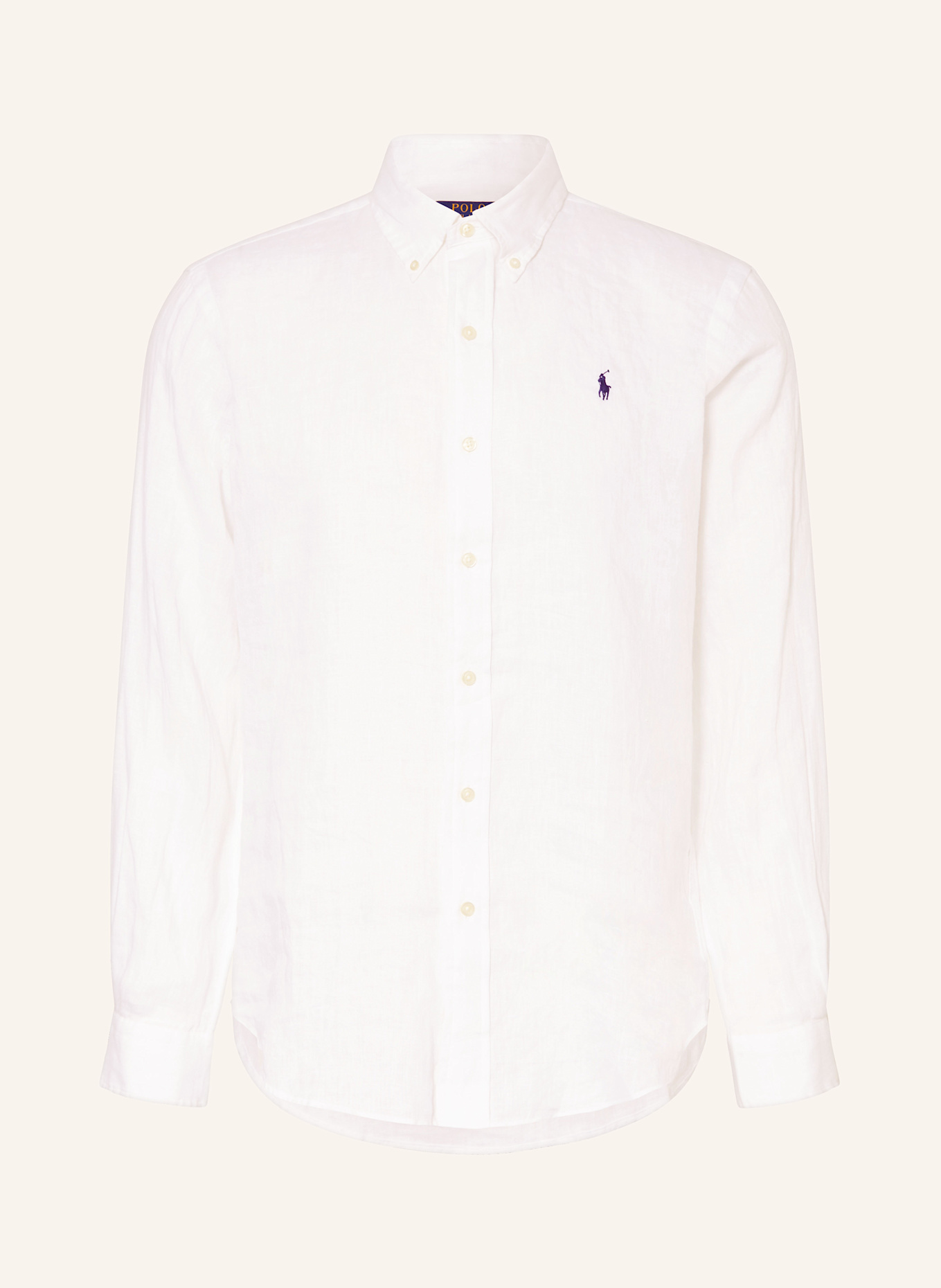 

Льняная рубашка, стандартный крой Polo Ralph Lauren, белый