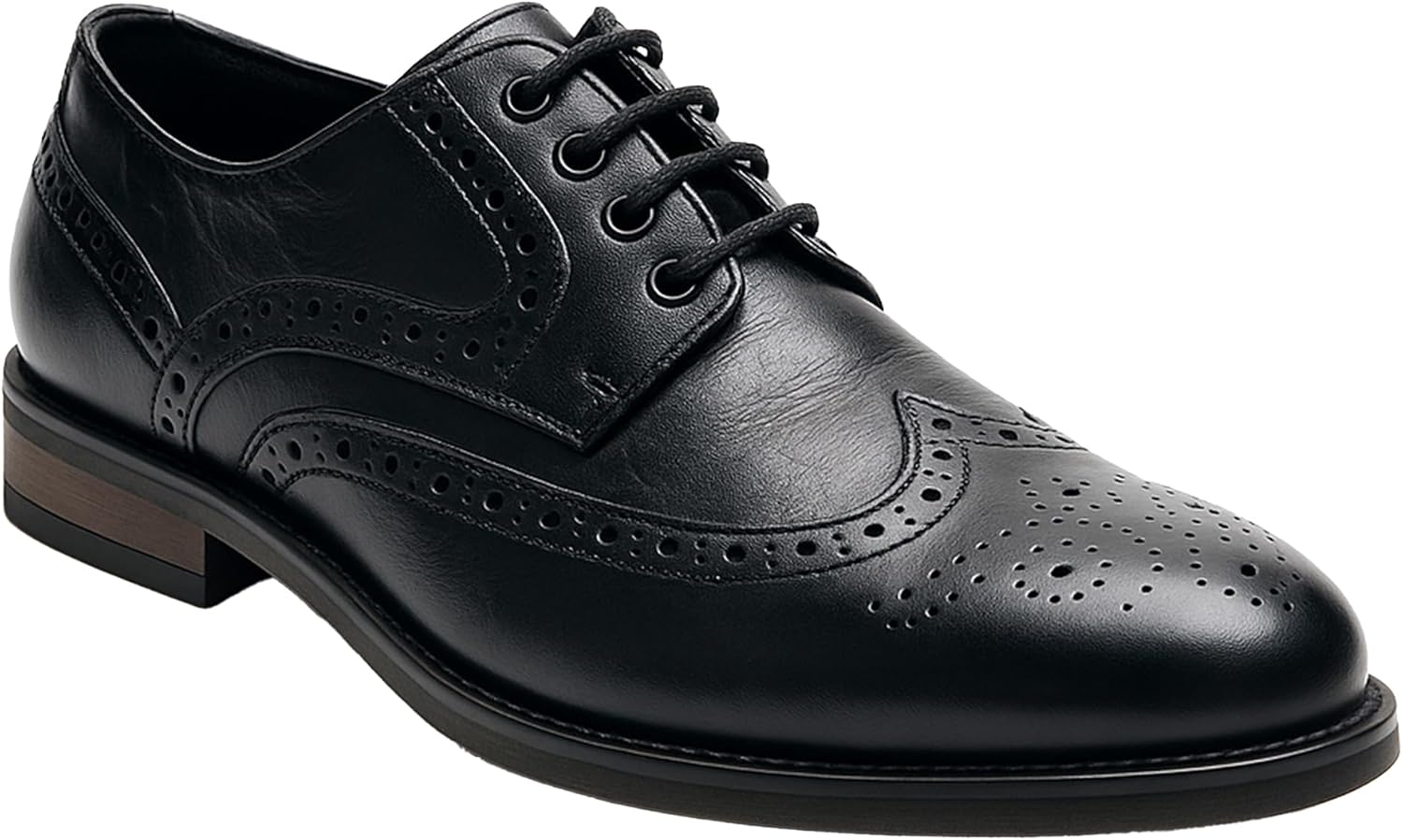 

Мужские и детские оксфорды из замши и кожи с крыльями-броугами для свадеб и любых мероприятий Sirri, черный