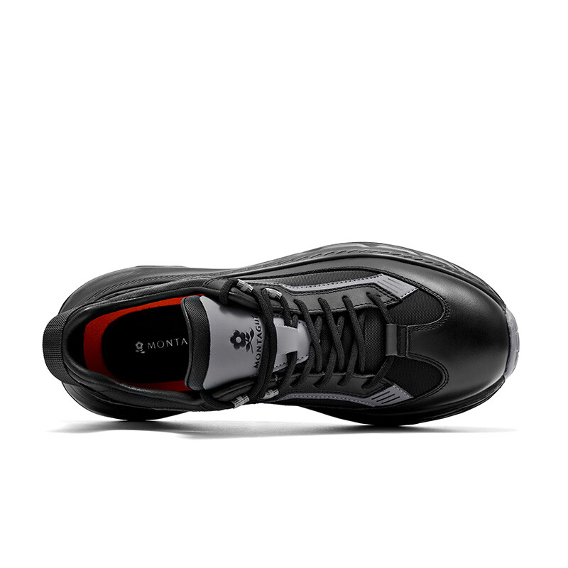 Кроссовки Montague Lifestyle Shoes Men Low-top, черный/серый — фото 4