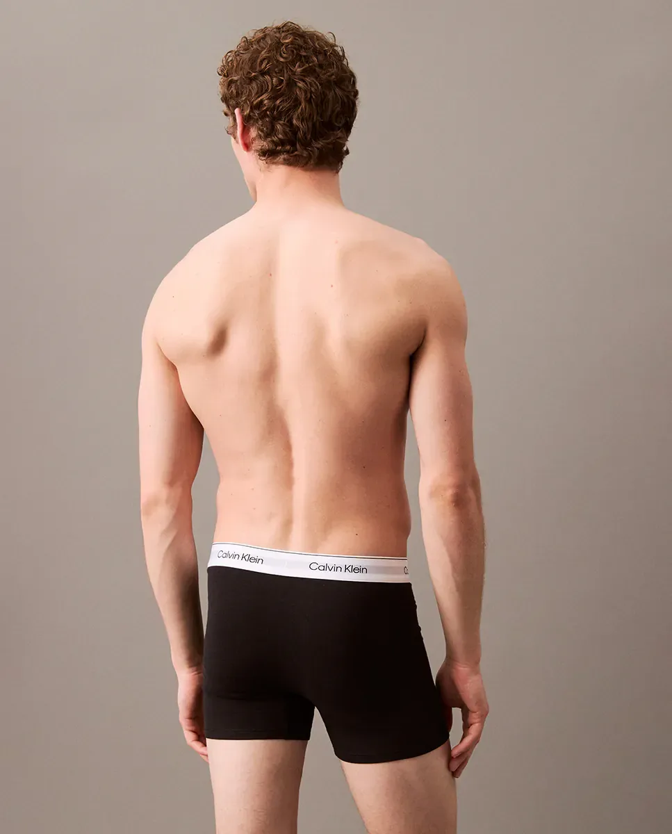 Набор из 3 длинных боксеров - Icon Cotton Stretch Calvin Klein, мультиколор — фото 4