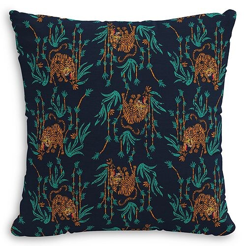 

Пуховая подушка темно-синего цвета, 20 x 20 дюймов Sparrow & Wren, цвет Tiger Bamboo Navy