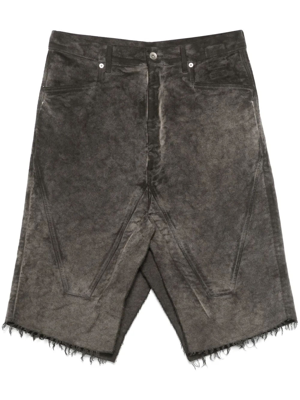 

Юбка миди Silvered Rick Owens DRKSHDW, коричневый