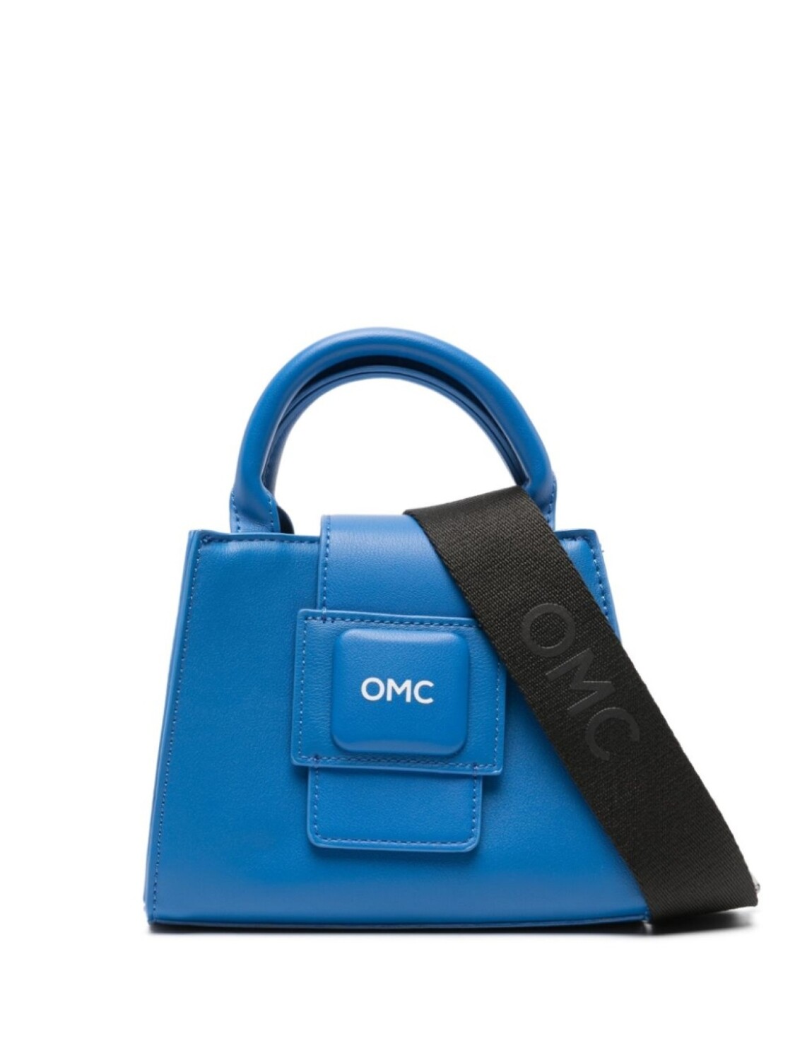 

Сумка-тоут из искусственной кожи с логотипом Omc, синий