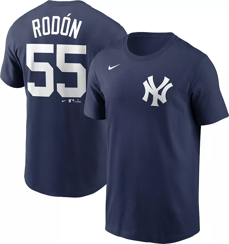 

Мужская темно-синяя футболка Nike New York Yankees Carlos Rodón #55