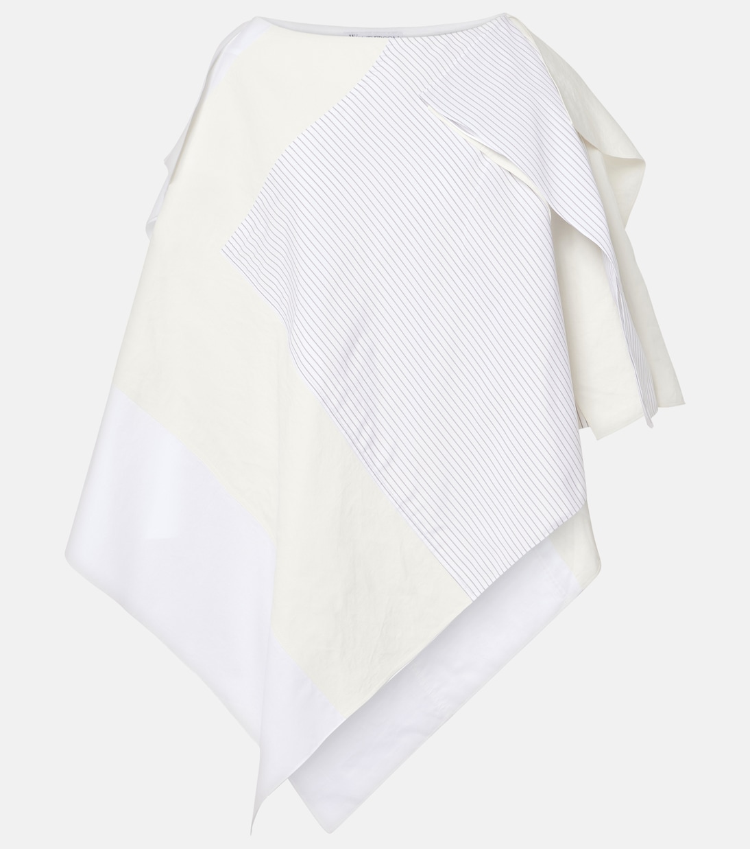 

Юбка миди из хлопка в стиле пэчворк JW Anderson, Grey White