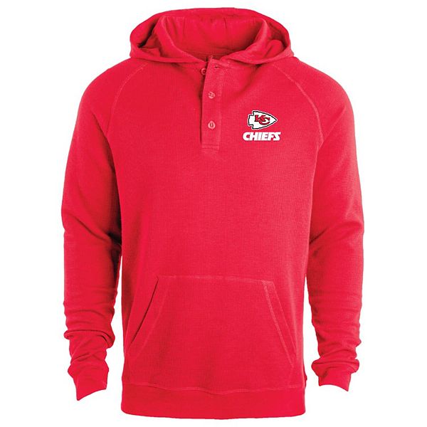 

Мужской красный свитшот с капюшоном kansas city chiefs montana raglan thermal Dunbrooke