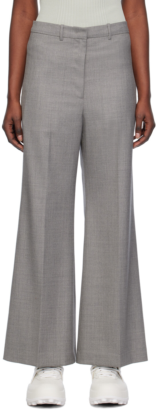 

Серые широкие брюки Low Classic, цвет Melange grey