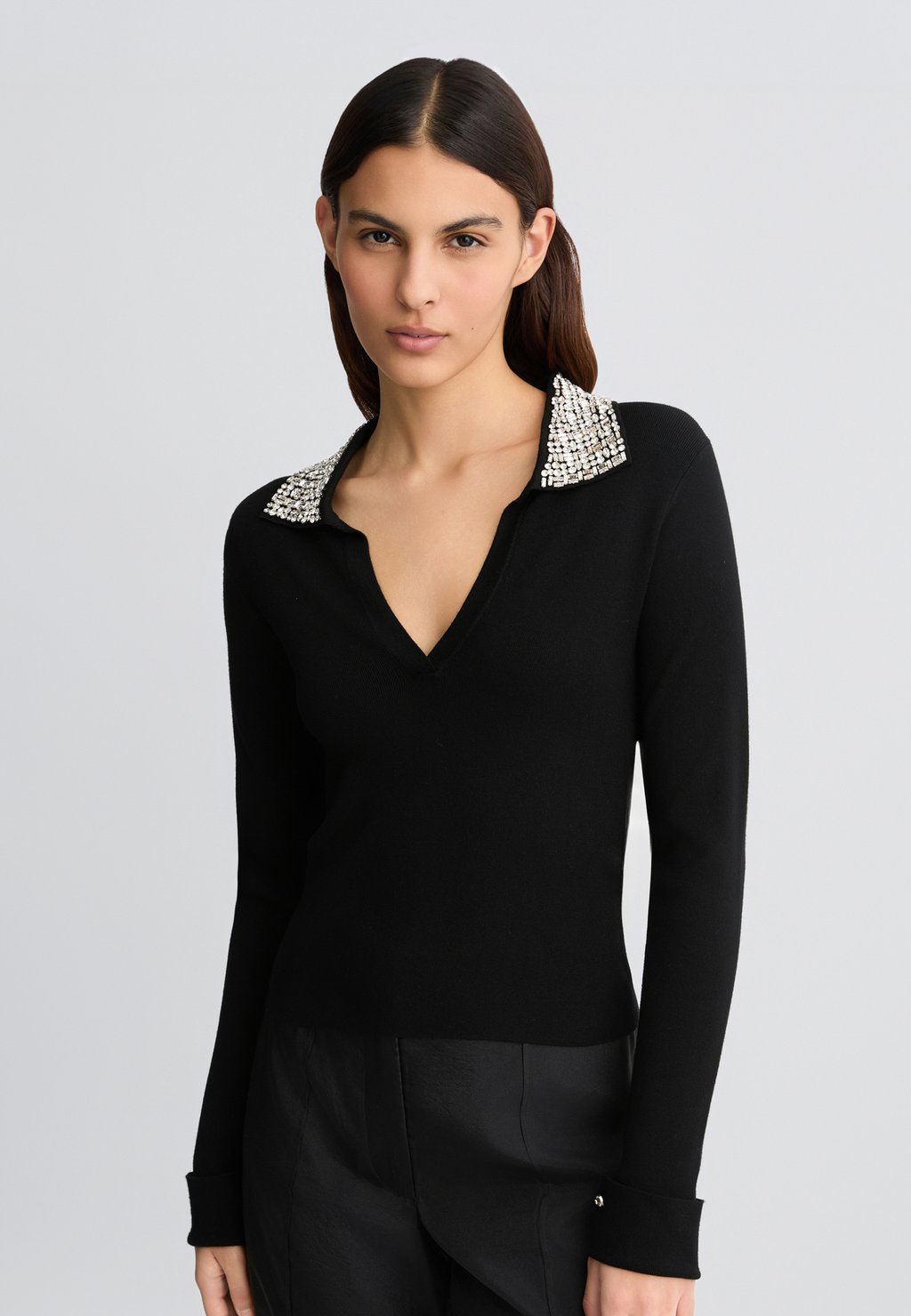 

Топ с длинными рукавами Polo shirt LIU JO, черный