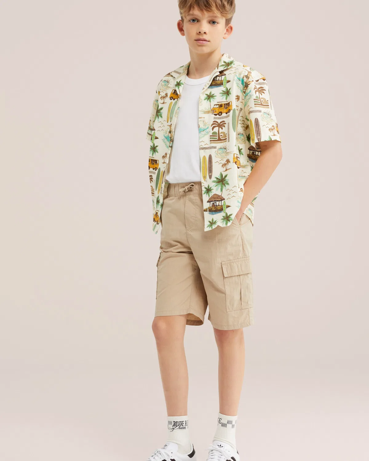 Рубашка на пуговицах стандартного кроя We Fashion, Cream — фото 4