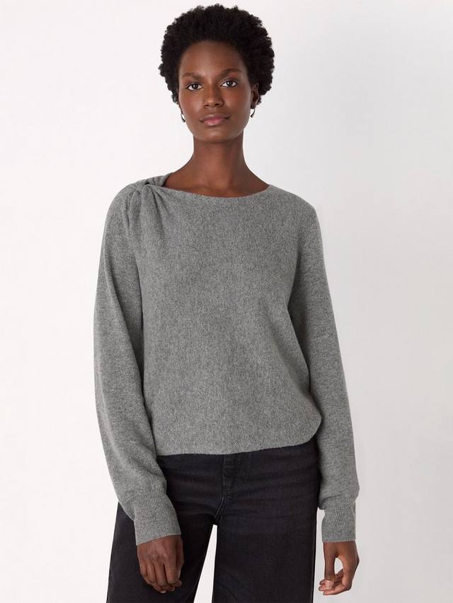 

Вязаный джемпер с крученым узором спереди Whistles