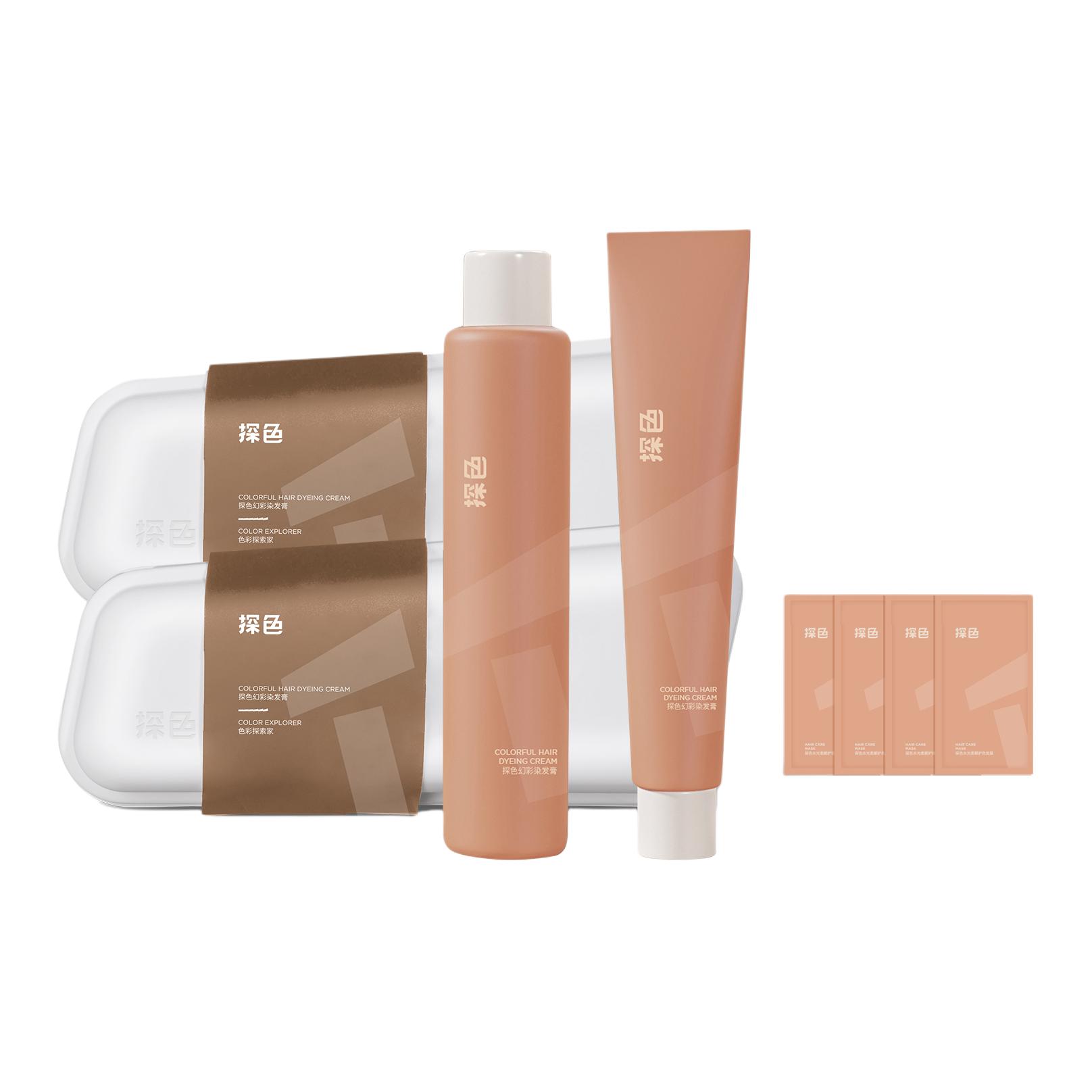 

Краски и осветлители для волос унисекс TOCU, 2 boxes of белый cold коричневый