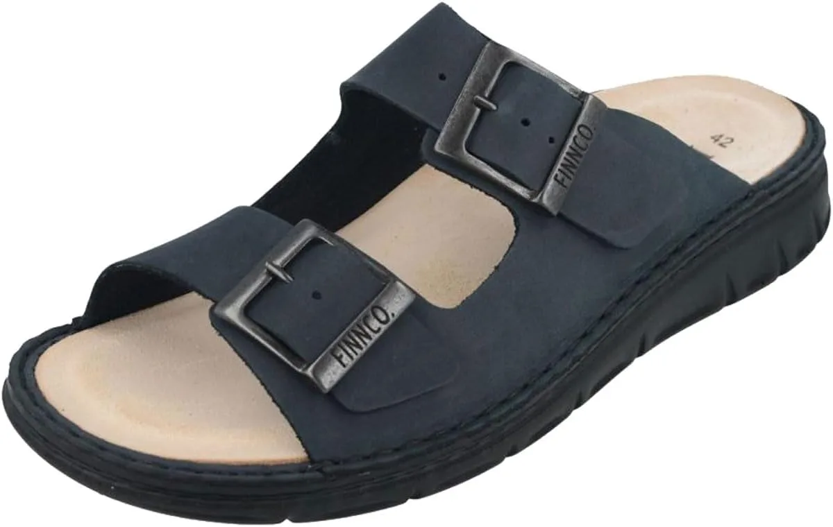 Мюли Finn Comfort Piccadilly Oilbuk Petrol Blue, темно-синий