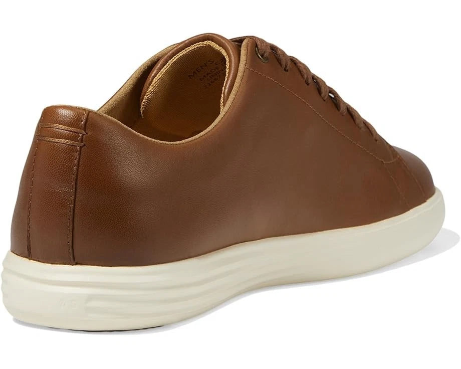 Мужские кроссовки Cole Haan Grand Crosscourt II из коричневой кожи с полированной поверхностью, модель ZOGG2062 — фото 4