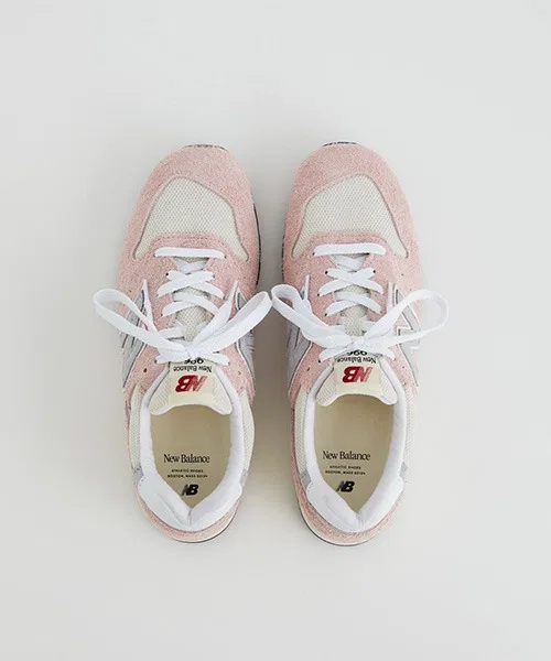 Мужские кроссовки из натуральной кожи New Balance U996 TA розовые — фото 3