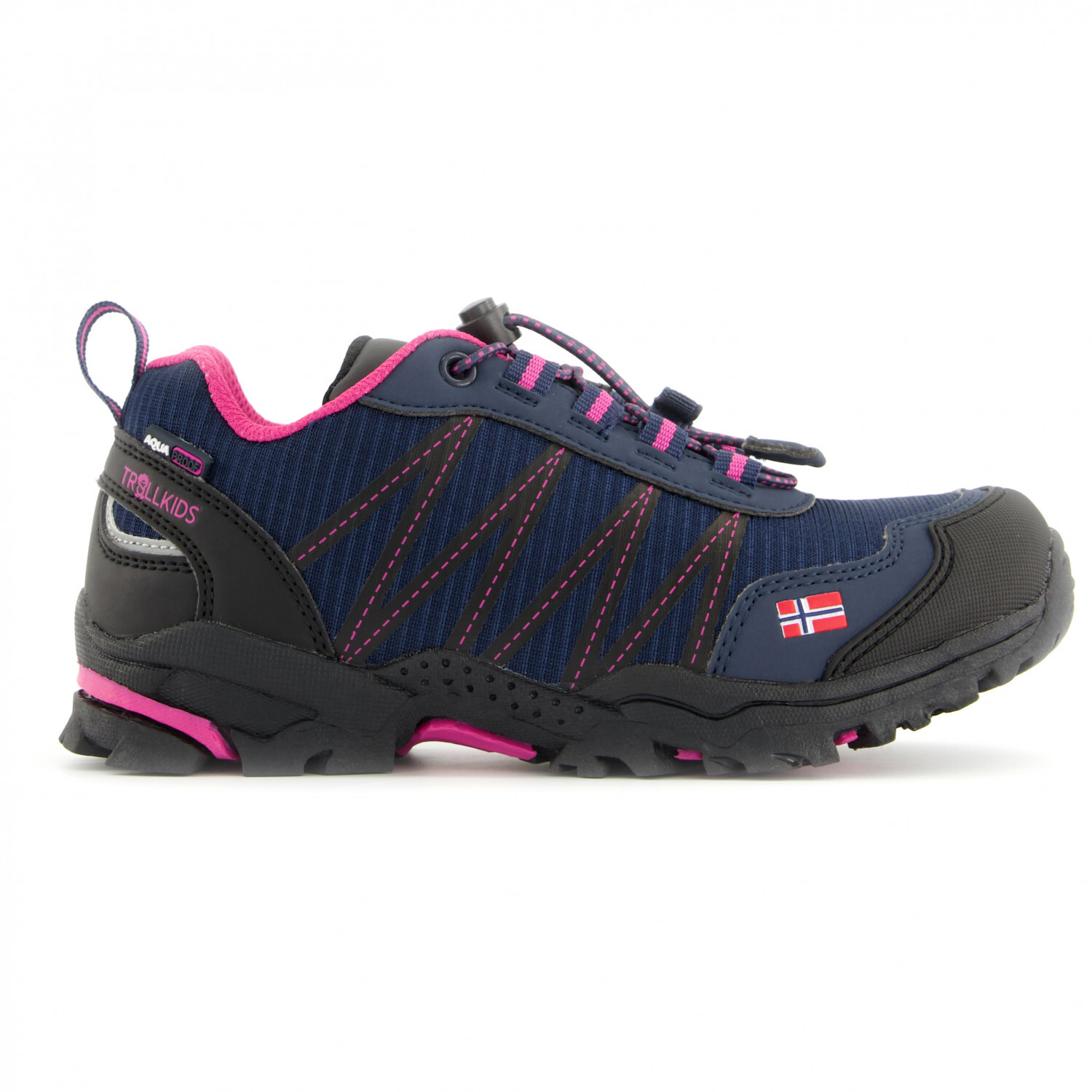 

Мультиспортивная обувь Trollkids Kids Trolltunga Hiker Low, цвет Navy/Magenta