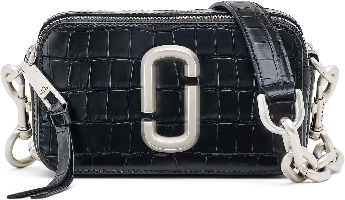 

Сумка The Croc-Embossed Chain Snapshot Marc Jacobs, черный