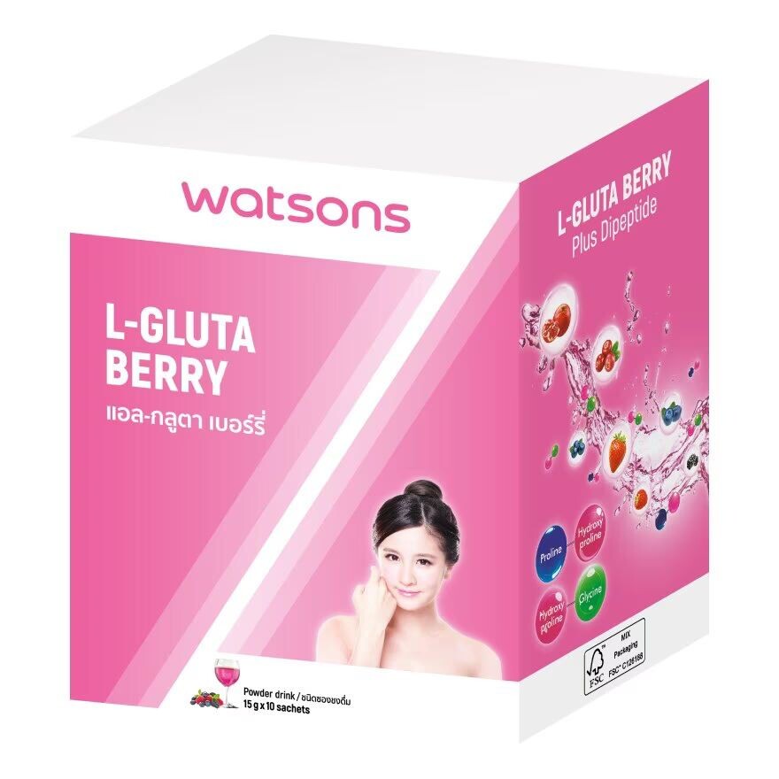 

Watsons L-Gluta Berry (Добавка ) 10 пакетиков, Pink