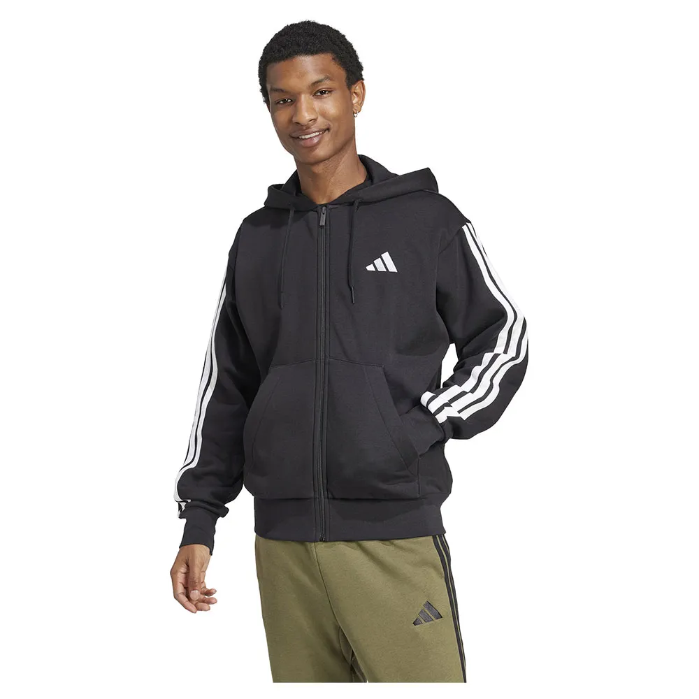 

Толстовка adidas Essentials 3 Stripes Fleece full zip, черный