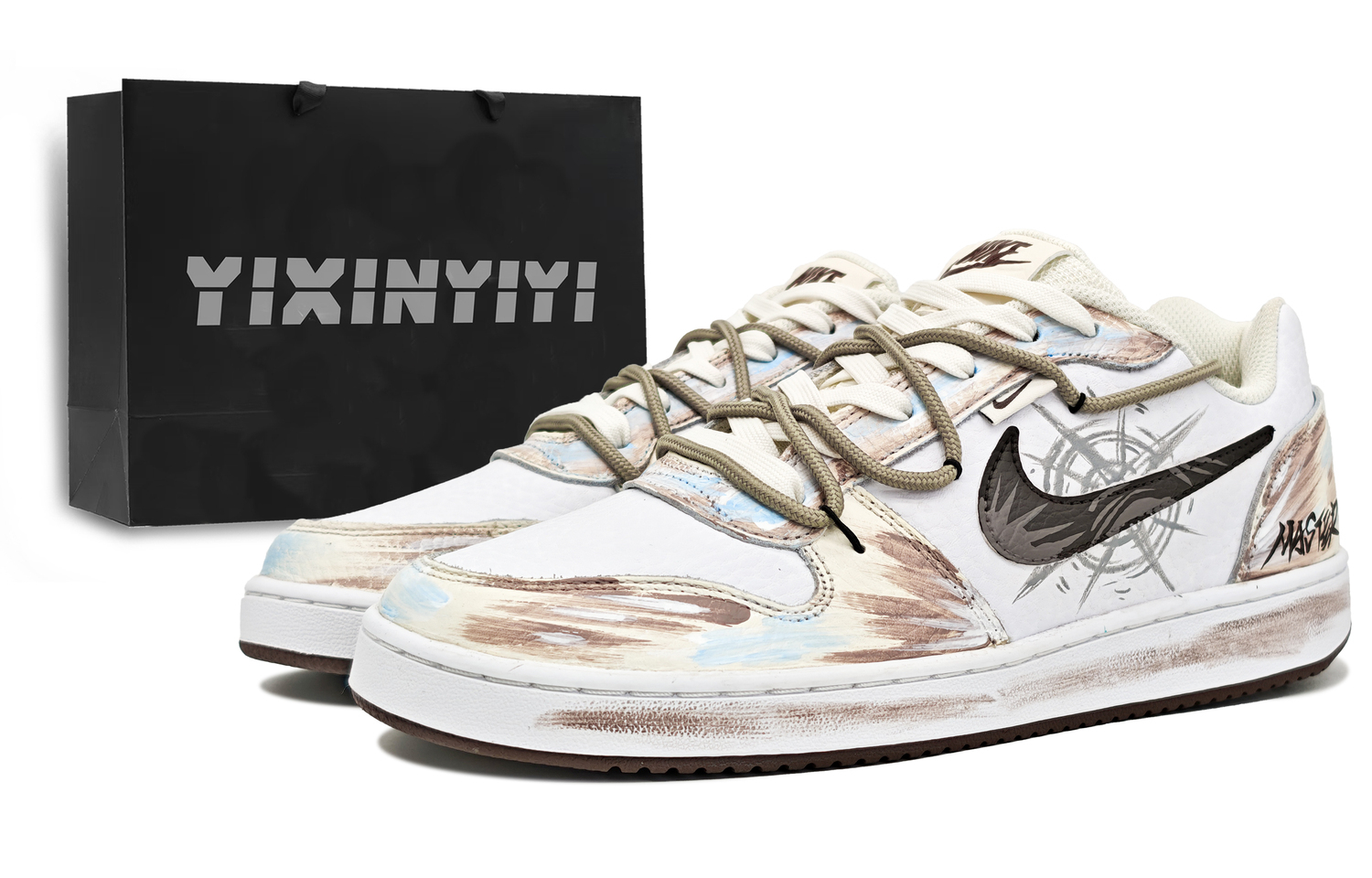 

Ebernon устойчивые к истиранию низкие кроссовки для скейтбординга мужские Nike, желтый