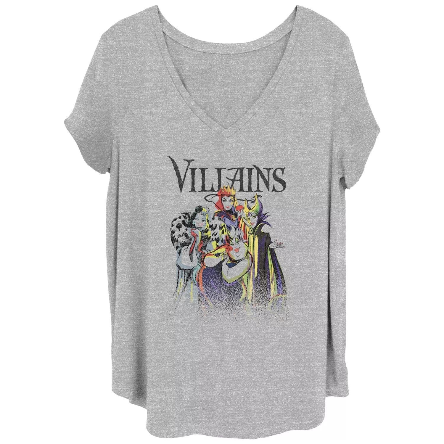Детская футболка больших размеров с рисунком Sinister Group Disney Villains Junior Disney