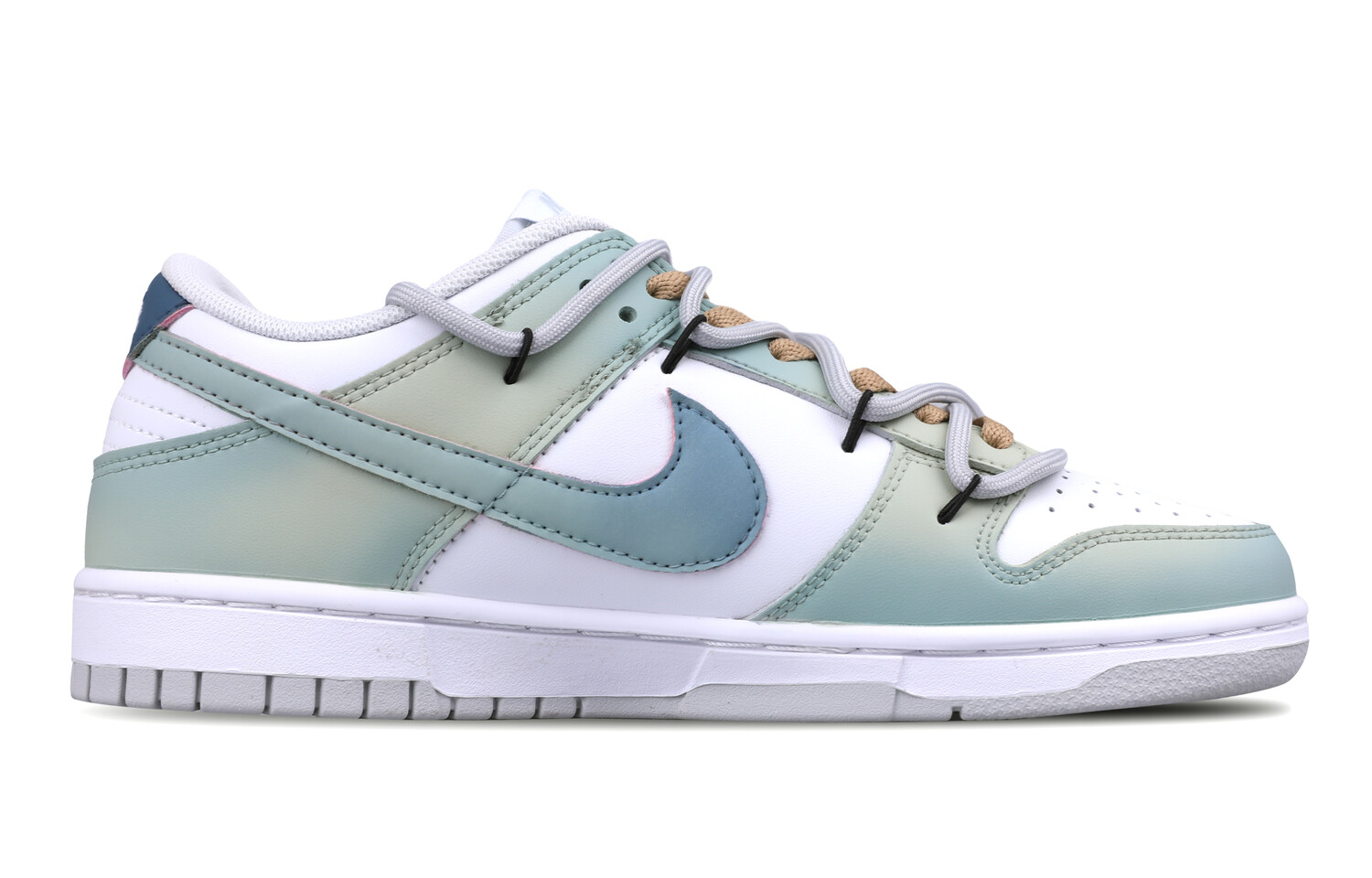 

Кроссовки Nike Dunk Skateboarding Shoes Unisex Low-top White, зеленый