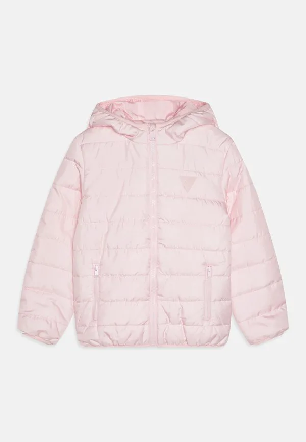 Детская легкая куртка с капюшоном и утеплителем Guess, Ballet Pink — фото 3