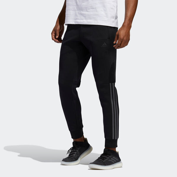 Спортивные штаны adidas Pattern Lacing Elastic Waistband Sports Pants Black, черный — фото 3
