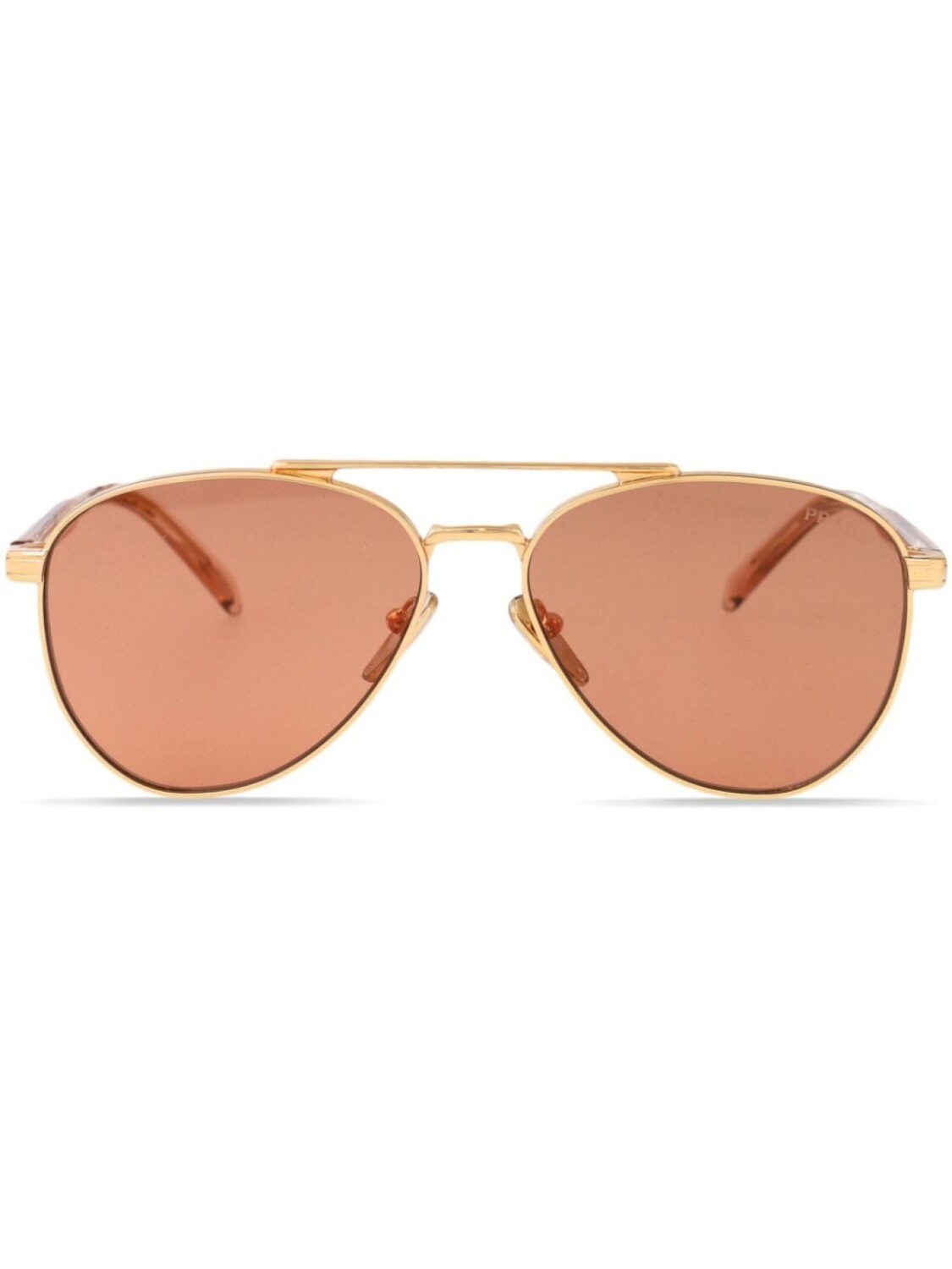 

Солнцезащитные очки в оправе пилота Prada Eyewear, золотой
