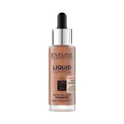 

Тональная основа Liquid Control HD с ниацинамидом Long Lasting 32 мл Toffee Eveline